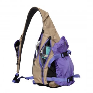 patagonia sling bag with jacket strapped