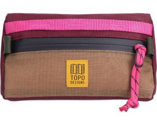Topo Designs Mountain Bike Bag Mini Burgundy/Dark Khaki, One Size