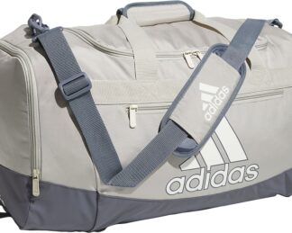 adidas Defender IV Medium Duffel Bag, Men's, Putty Gry/Off Wht/Onx Gry