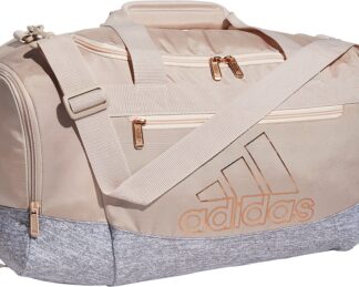 adidas Defender VI Small Duffel Bag, Men's, Wdrtpe Bge/Jrsygry/Rsegld