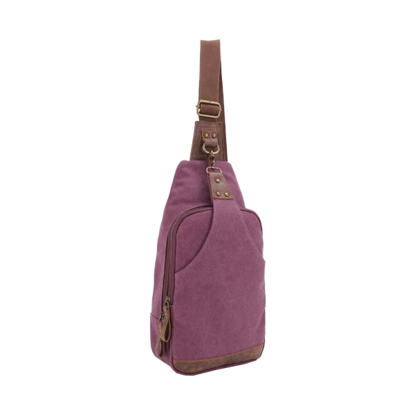 Jessie &James Handbags Glacier Canvas Concealed-Carry Sling Bag - Wine